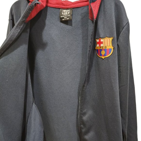 FC Barcelona Classic Sweatshirt Track Jacket Men's Size M Long Sleeve Soccer - Picture 6 of 16